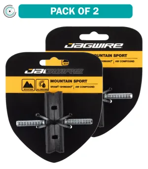 2 Pack Jagwire Mountain Sport Cantilever Brake Pads Smooth Post 70mm AW Compound