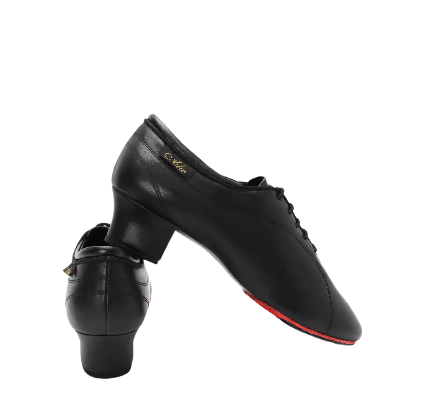 AILIANWU.L001ME MENS CALF LEATHER AND RED SOLE LATIN DANCSHOES