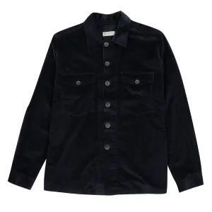 Dark Navy Cotton Corduroy Overshirt