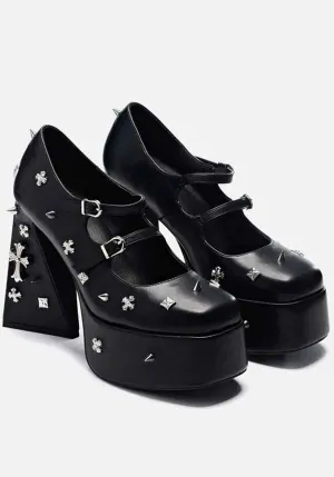 Devil Tears [Black] | PLATFORM HEELS