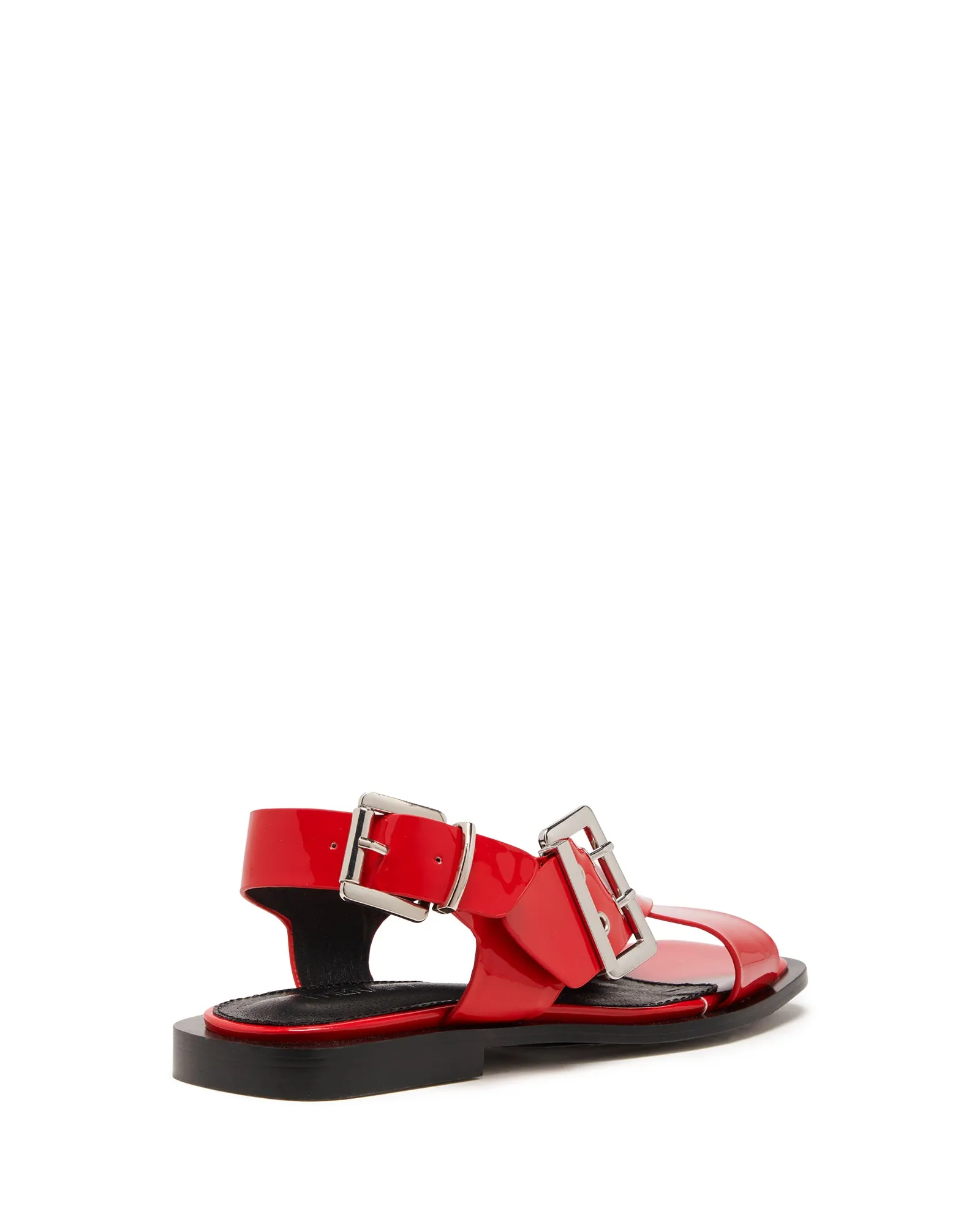 Easy Slingback Flat Red Patent