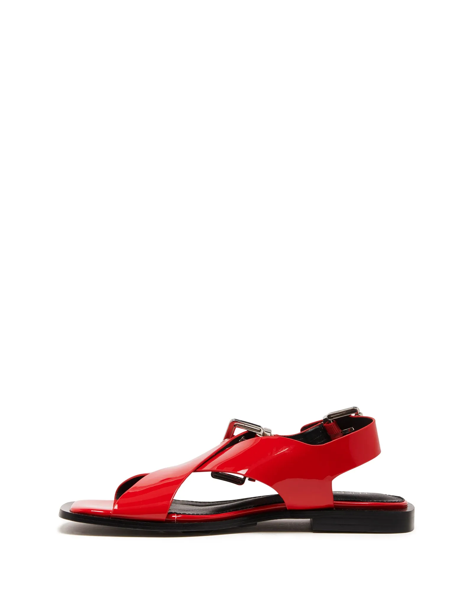 Easy Slingback Flat Red Patent