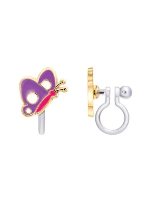 GirlNation Cutie Clip On Earrings - Beautiful Butterfly