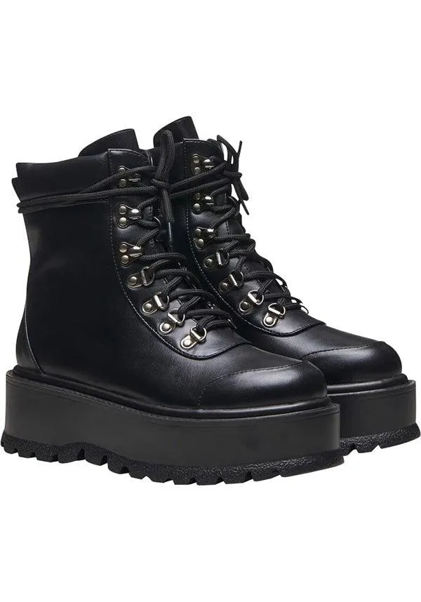 Hydra All Black Matrix | PLATFORM BOOTS