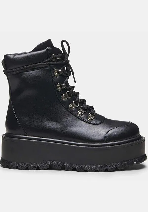 Hydra All Black Matrix | PLATFORM BOOTS