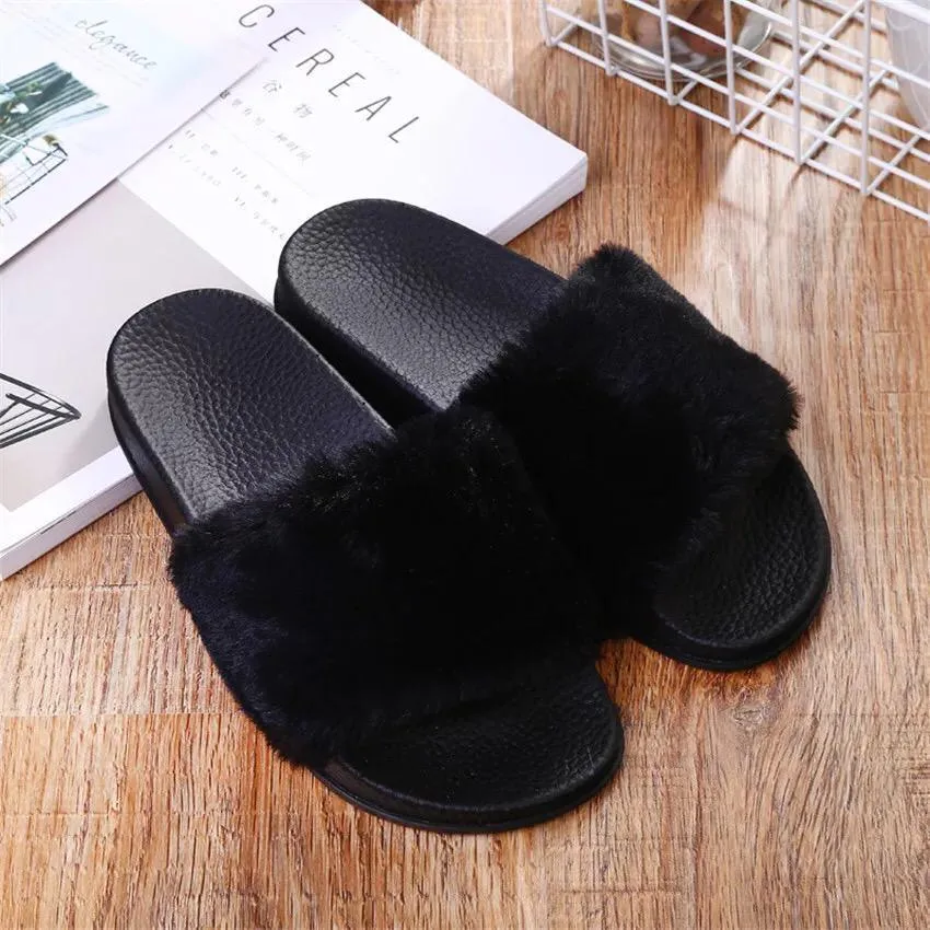 Luxury Furry Slip Ons