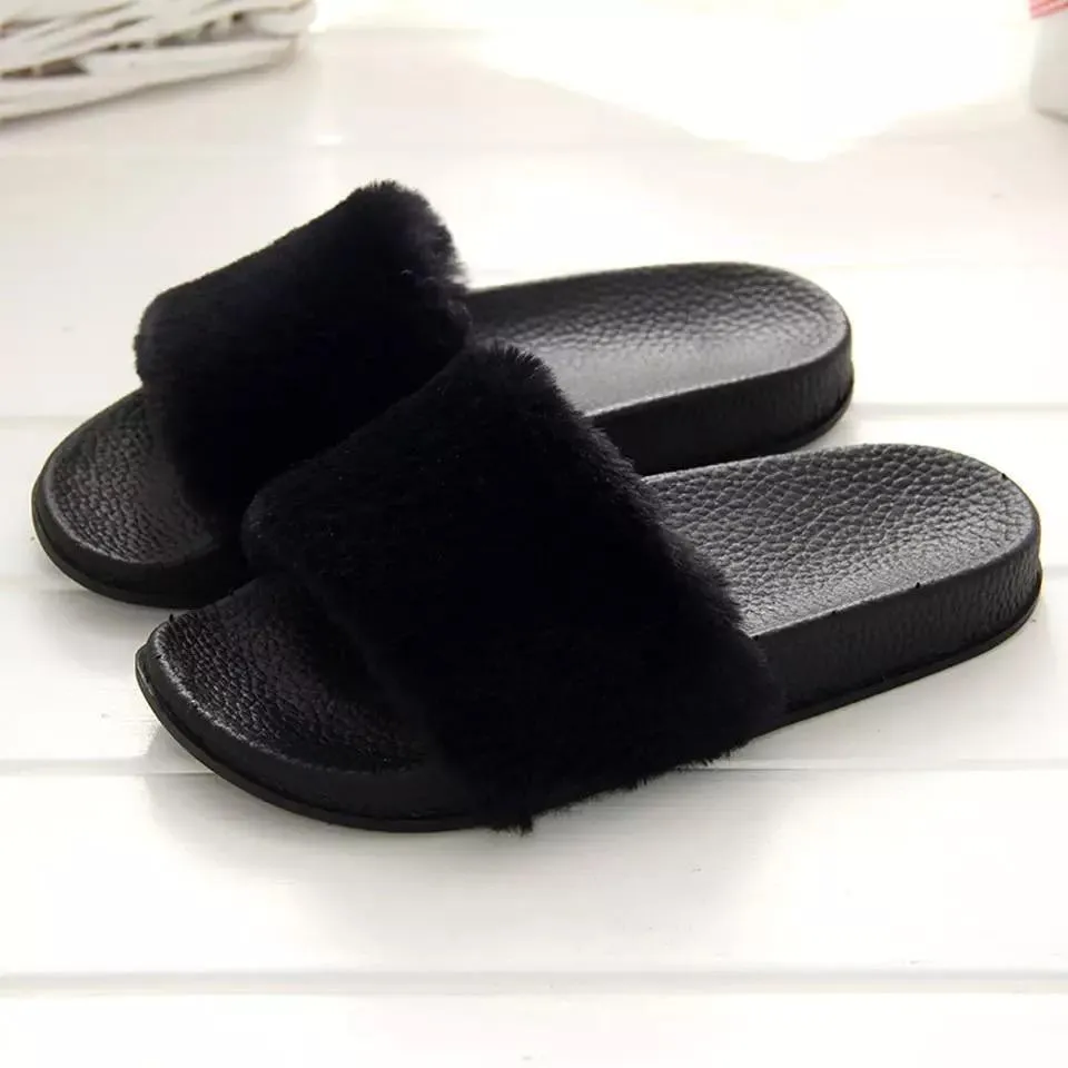 Luxury Furry Slip Ons