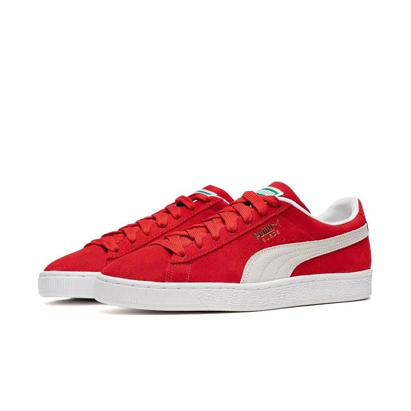 Puma Men's Suede Classic 21 Shoes - High Risk Red / White