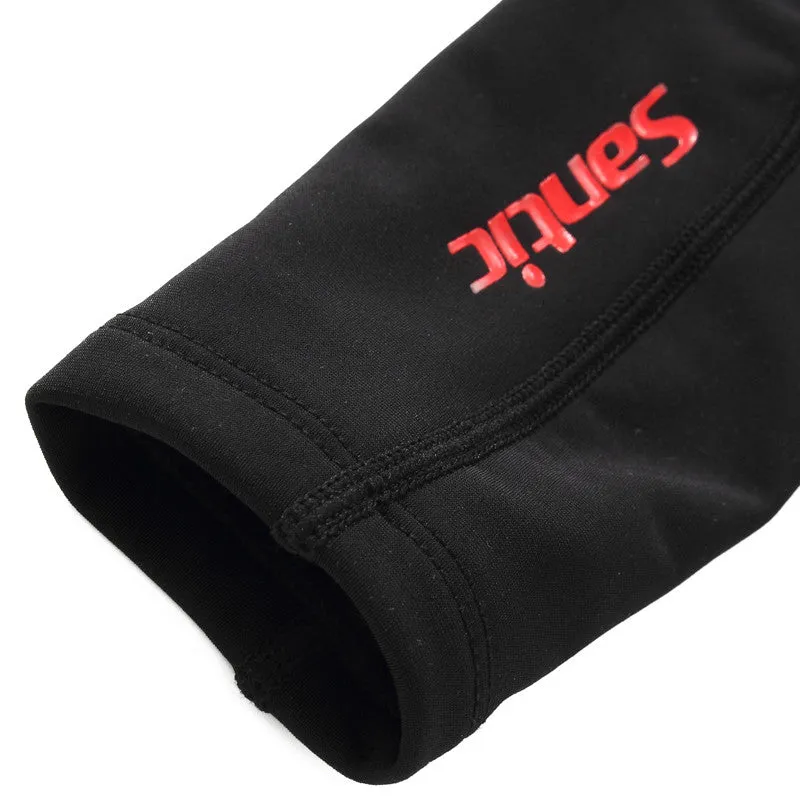 Santic First Black Men Women Cycling Arm Warmer