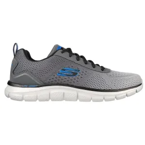 Skechers Men's Track Ripkent Shoes - Charcoal / Grey / Blue